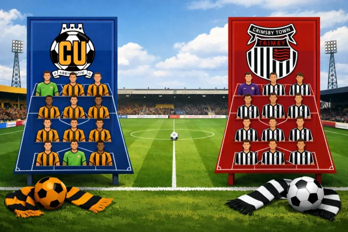 Susunan Pemain Cambridge United vs Grimsby Town Susunan Pemain Cambridge United vs Grimsby Town