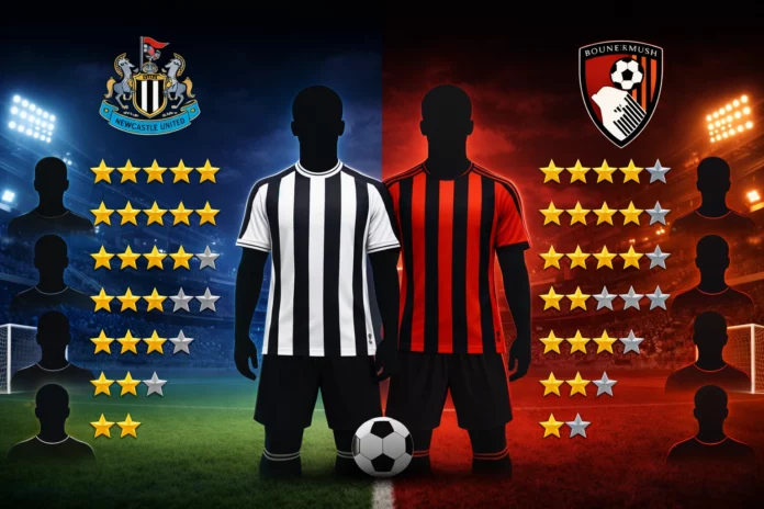 Rating Pemain Newcastle United Vs Bournemouth Rating Pemain Newcastle United Vs Bournemouth