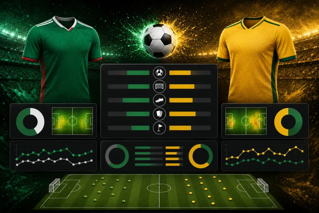 Statistik Tim Nasional Mexico vs South Africa